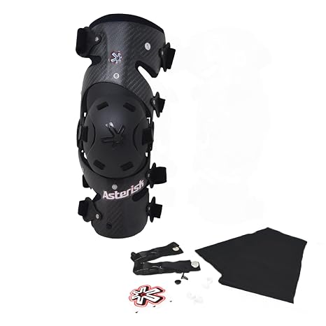 Asterisk Micro Cell Youth Knee Brace, Right Only, Black, One Size