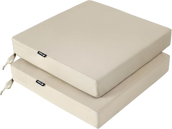 Favoyard Patio Chair Cushions 19 x 19 x 3 Inch Waterproof Outdoor Seat