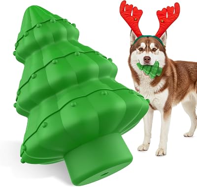 Christmas Dog Toys, Dog Chew Toys in The Shape of a Christmas Tree for Aggressive Chewers, are Durable and can Withstand Normal Chewing Without Being Damaged.