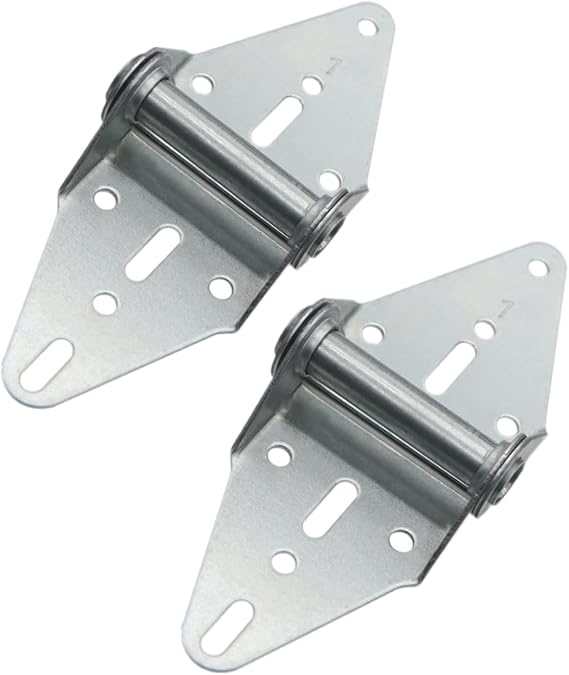 Garage Door Hinges | 14 Gauge Steel with Galvanized Finish | Residential/Light Commercial Garage Door Replacement | Heavy Duty Hinge for Garage Door Repair | Hinge #1 (Set of 2)