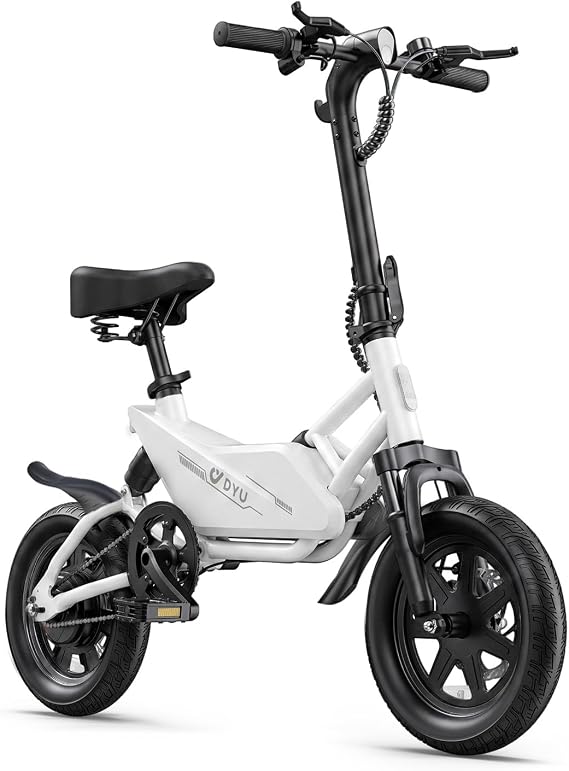DYU Electric Bikes for Adults and Teens, 14" City Ebike for Commuting