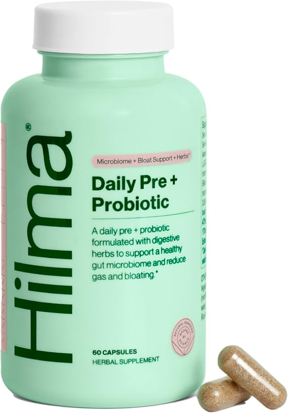 Hilma Pre and Probiotic with Herbs, 60 Vegan Capsules