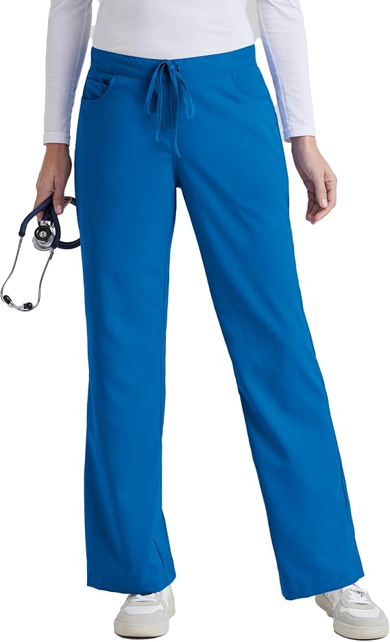BARCO Grey's Anatomy Women's Riley Pant, Easy Care Medical Scrub Pant w/ 5 Pockets & Flared Leg
