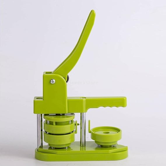 Button Maker Pins Button Maker Machine DIY Pin Button Personalised Badge Punch Press Making Handmade Plastic Button Pin Back Cover for School DIY Crafts(Dark Green 44mm)