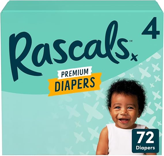 Rascals Premium Diaper (Size 2, 96 Count)