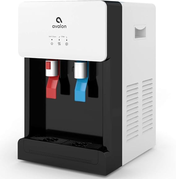 Avalon A8CTBOTTLELESSWHT Countertop Self Cleaning Touchless Bottleless Cooler Dispenser Hot & Cold Water, NSF Certified Filter, UL/Energy Star, White
