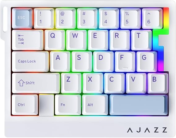 AJAZZ AK029 Magnetic Switch One Handed Gaming Keyboard, Hall Effect Rapid Trigger Mechanical Keypad with SOCD & DKS, 8KHz Polling Rate, 29 Keys Mini Ergonomic Gaming Keyboard for FPS Gamers, PC