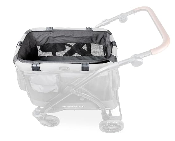 WONDERFOLD Stroller Wagon M1 Luxe Baby Lounger - Comfortable and Easy to Install with Removable Baseboard for Easy Cleaning, for Use with M1 Model Only