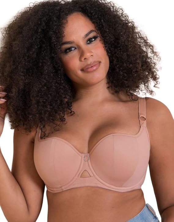 Curvy Kate Balcony Bra Boost Me Up Padded Push Up Underwired Bras Lingerie Latte, 36G