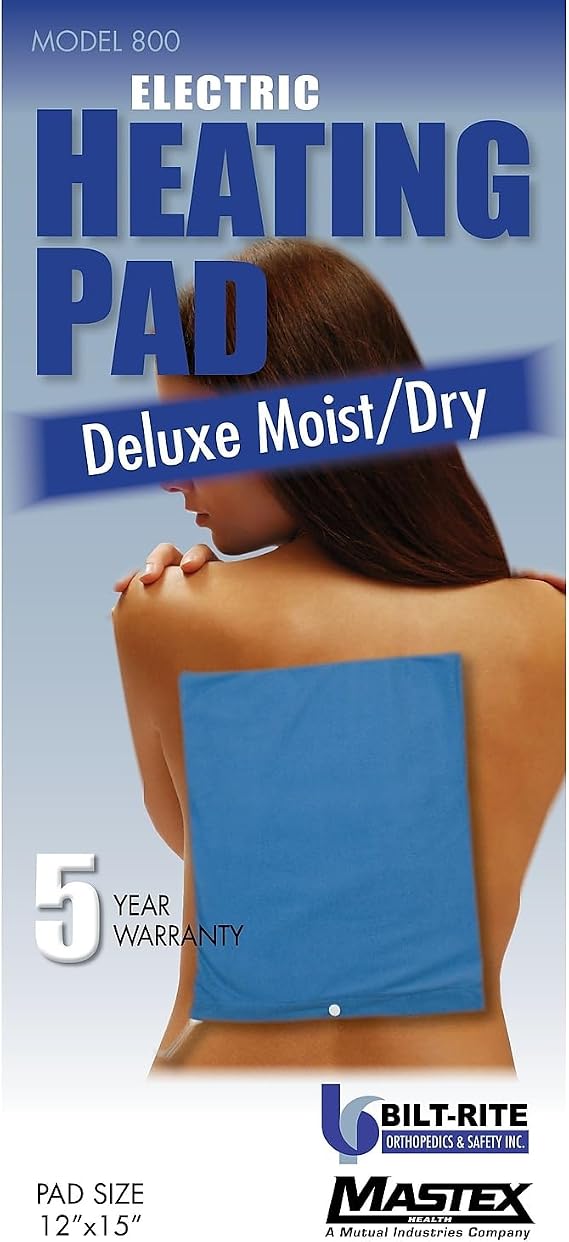 Standard Moist/Dry Heat Pad, Blue, 220 Volt(Does not fit into Standard USA outlets)