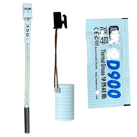 K2 Plus Ceramic Heating Tube 350C Thermistor Temperature Sensor Compatible with Creality K2 Plus, K2 Plus Combo 3D Printer Hotend Heater Accessories Parts