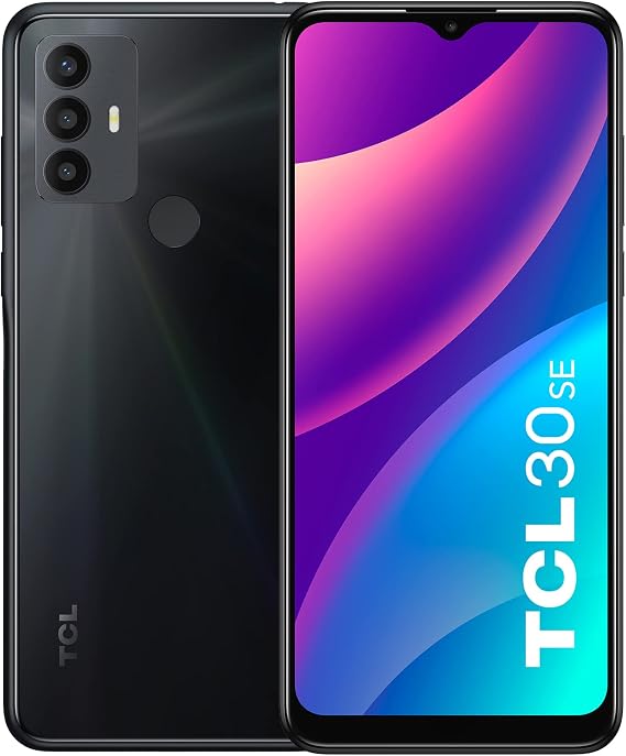 TCL 30 SE |2022| Unlocked Cell Phone 64GB ROM+4GB RAM, 6.52" HD Display Android Phone, Smartphone with 50MP AI Triple-Camera, Long Battery Life, Expandable Storage, US Version Mobile Phone, Space Gray