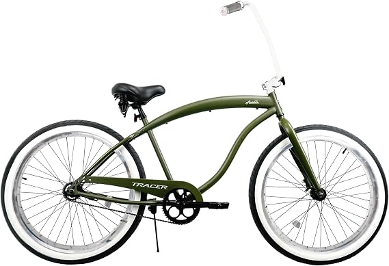 Tracer Avalon 26/29 Inch Beach Cruiser Bike for Adult Men & Women, Single Speed Coaster Brake 3.0 Fat tire Low Step-Through Frame, City Hybrid Bike