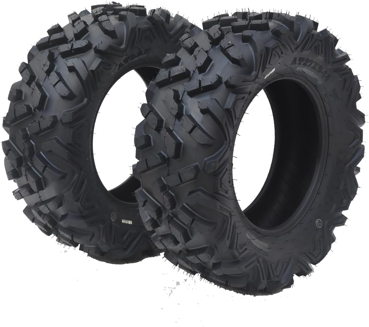 27x9-14 ATV Tire - All-Terrain, Off-Road, MudTrail, Tubeless, Set of 2