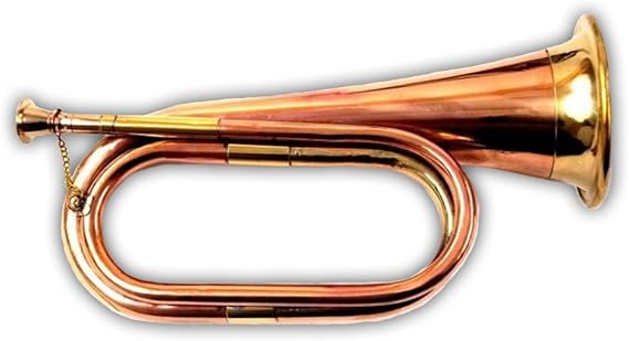 Civil War Era Solid Copper Bugle US Military Cavalry Horn