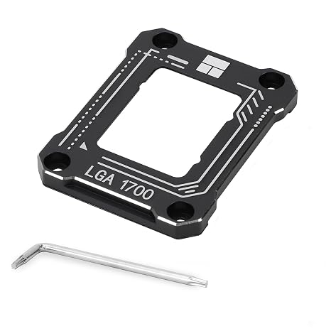 Thermalright LGA1700-BCF Black 12/13/14 Generation Intel Anti-Bending Fastener, Bending Type Pressure Plate, CPU Contact Frame, Full-Fitting Fixed Non-arking Installation, Contact Frame lga 1700