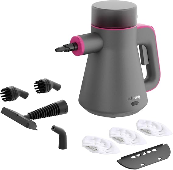 Schenley Portable Handheld Steam Cleaner, High-Pressure Design with Versatile Multi-Surface Accessories, Ideal for Upholstery, Stove, Tiles, Grout, and Auto Cleaning
