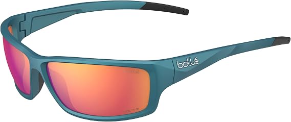 Bolle - CERBER, Creator Teal Metallic, Volt+ Ruby Polarized, Medium-Large, Sunglasses, Unisex, Adult