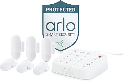 Bundle of Arlo Home Security System - 6 8-in-1 Sensors & Yard Sign - No Contract Required - DIY Installation - White, SS1501  Arlo All-in-One Sensors