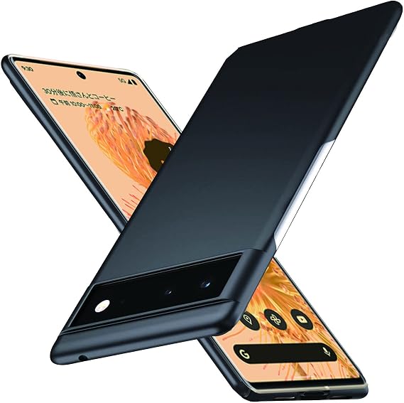 Wojiaozvlf Ultra Thin Google Pixel 6 Pro Case - PC Matte Texture, Ultra Lightweight, Anti-Yellowing Anti-Fingerprint, Anti-Scratch, Good Touch, Full Protection, Ultra Abrasion, Shockproof, Wireless Charging, Pixel 6 Pro, Black