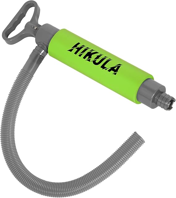 Manual Bilge Pump for Boats Kayak Canoe - Portable Siphon Pump, Kayak Bailer with Reversible Hose,Green,17 Inch