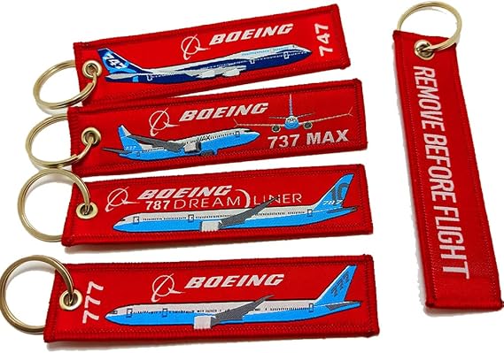 Genel Boeing 737, 747, 777, 787 Anahtarlık 4lü Set, Kırmızı, Çift Yüzlü, Dirayetli, Modern Stil, Pamuk Malzeme, Uçak Tema, Koleksiyonluk ve Hediyelik İçin, Üniseks Yetişkinler, Tüm Yaş Grupları