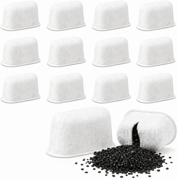 12 Pcs Replacement Water Filters Compatible with Ninja Coffee Machine Accessories, Premium Charcoal Water Filter for Coffee Machine, Fit for Ninja Luxe Cafe Premier Espresso Machine ES601UK ES701UK