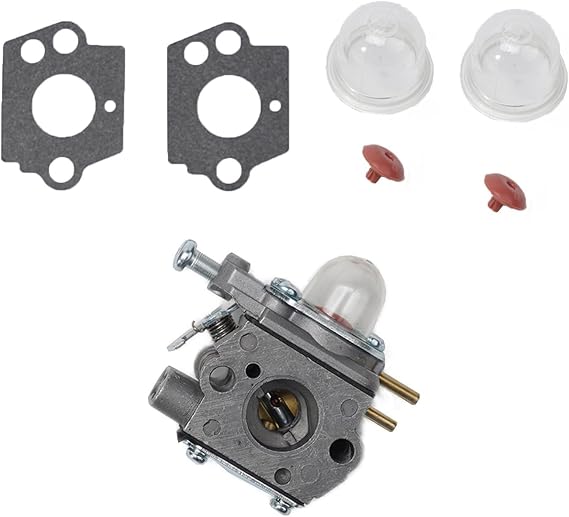 Carburetor Kit Compatible For Homelite HBL26BP HBC26SJS HBL26BV HBC26SB Trimmer, 1X Carburetor + for 2 X Primers + 2* Gasket + 2 * Check Valve
