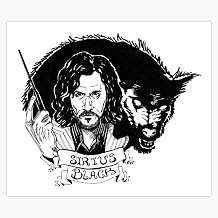 Sirius Black: Padfoot Vinyl Waterproof Sticker Decal Car Laptop Wall Window Bumper Sticker 5&amp;#34
