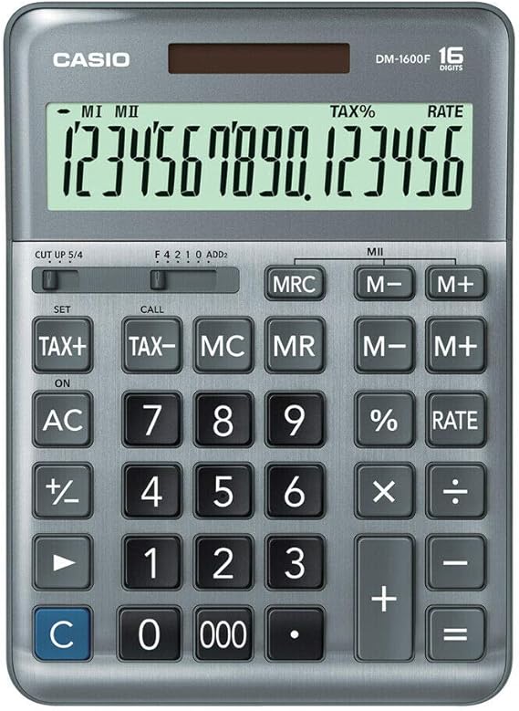 Casio DM-1600F 16 Hane Masa Üstü Hesap Makinesi