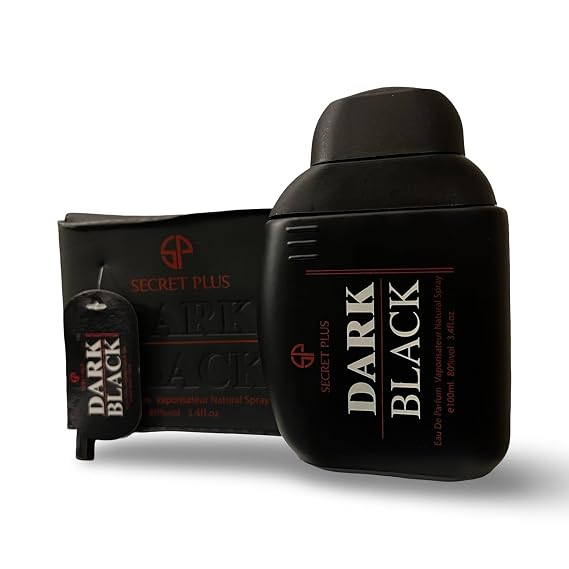 Dark Black Eau de Parfum, Woody and Leather Fragrance, 3.4 fl oz