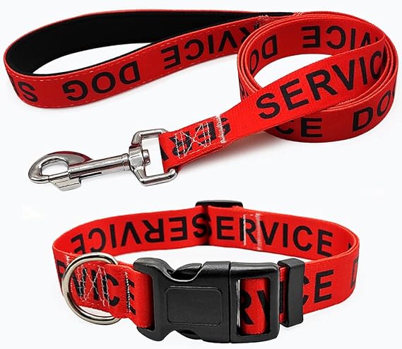 MayPaw 4FT 1" Wide Service Dog Leash + Service Dog Collar