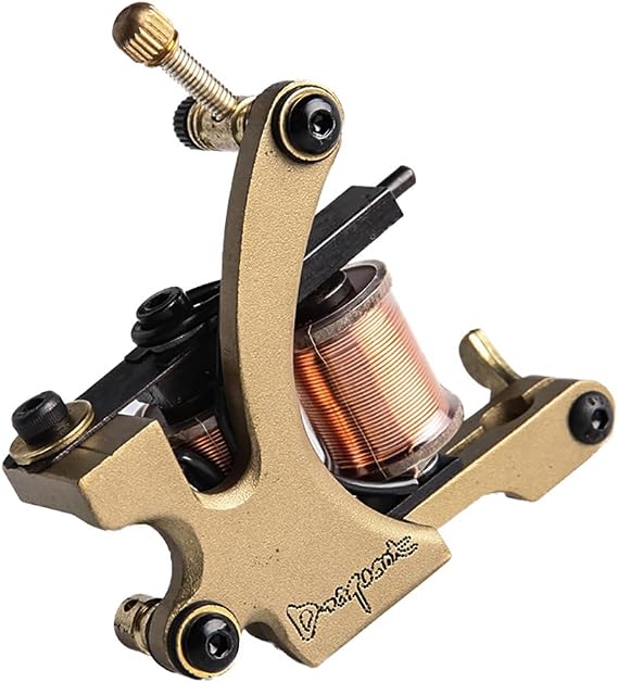 All copper frame 12 Wraps Coils Liner Shader Tattoo Machine for Tattoo Beginning Practice (Liner)