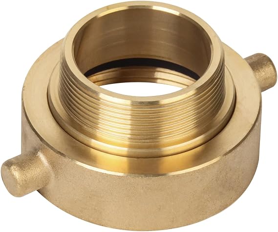 LTWFITTING Brass Fire Hydrant Adapter 2-1/2-Inch NH/NST Female x 2-Inch NPT Male (Pack of 1)