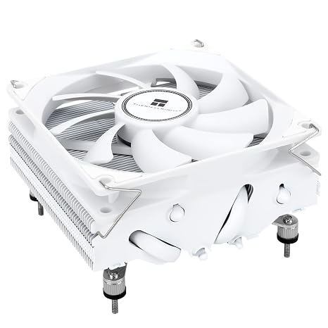 Thermalright AXP90-X47 White Low Profile CPU Air Cooler 47 mm Height TL-9015W Slim PWM Fan AGHP Technology for AMD AM4/Intel 1150/1151/1155/1156/1200 (White)