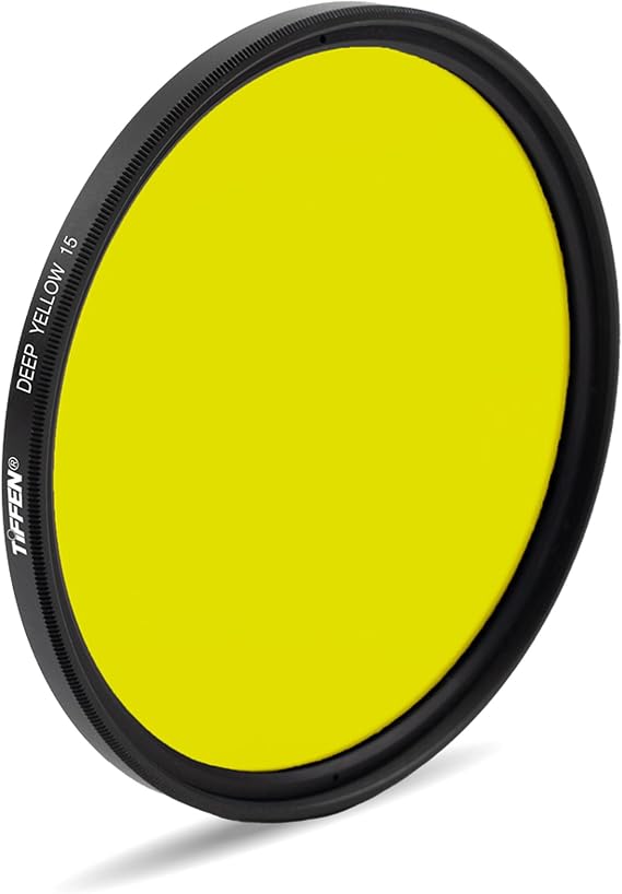 Tiffen 40.5mm Deep Yellow 15 Camera Lens Filter, Black & White Photography