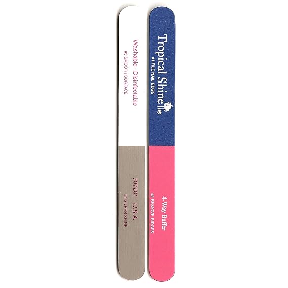 Tropical Shine 4-Way Buffer Medium-Fine and Smooth-Shine - 1 Pc File