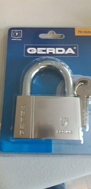 Gerda KSWS 70 /High Security Brass Padlock/with 3 Keys