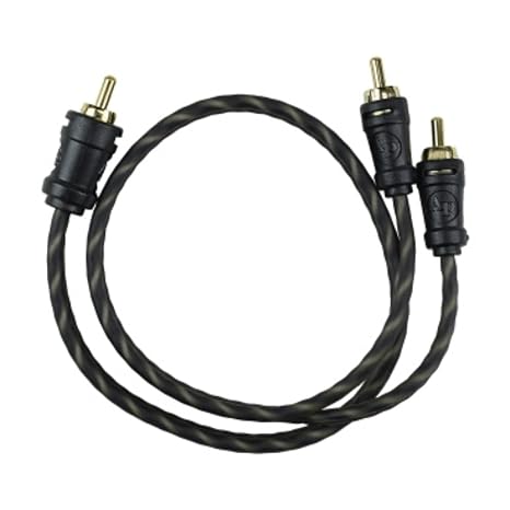 Audiopipe 18" 1 Male to 2 Male RCA Cable, HQ 24kt Gold Connections