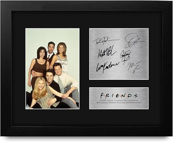 HWC Trading Friends Gifts USL Framed Printed Signed Autograph Picture for TV Show Fans - US Letter Size