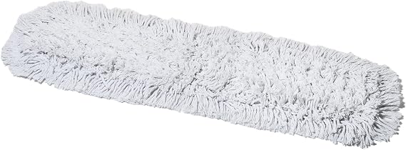24 Inch Commercial Dust Mop Replacement Head Reusable Cotton Dust Mop Refill for Floor Cleaning and Janitorial Use