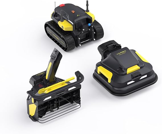 YARBO Robot Lawn Mower and Robotic Snow Blower with Modular Design, Wire-Free Setup, Auto-Recharging, AI Multi-Zone Mapping & RTK for Navigation