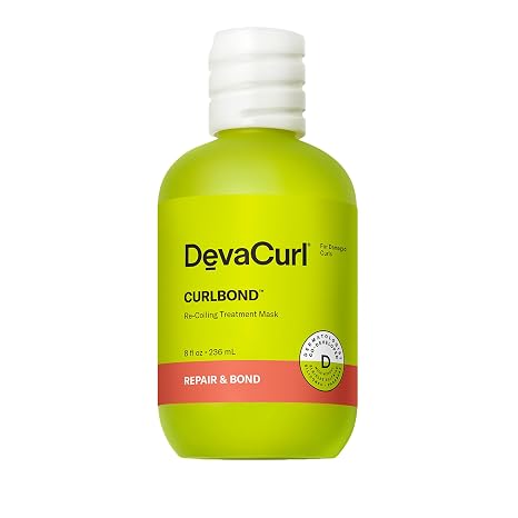 DevaCurl CurlBond Re-Coiling Treatment Mask | Helps Re-Link Broken Bonds | Improves Strength | Protects From Future Damage | All Curl Types