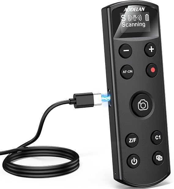 for Sony Camera Wireless Remote Control, Rechargeable OLED Shutter Release | for Sony ZV-1,ZV-E10, A6400, A6700, A7C,A7III,A7IV,RX100 VII, DSC-RX0 II,DSC-RX100 VII, Replace RMT-P1BT