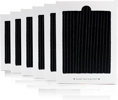 Refrigerator Air Filter Replacement for Frigidaire PAULTRA Pure Air Ultra and Electrolux EAFCBF Fridge Replace 242061001, 242047801, 242047804-6 Pack by Funmit