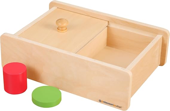 Box with Sliding Lid for 0-3 Years Montessori Education at School and Home