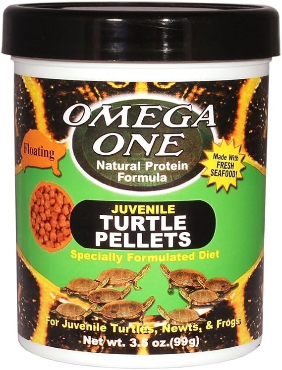 Omega One Juvenile Turtle Pellets, 3mm Pellets, Floating 3.5 oz