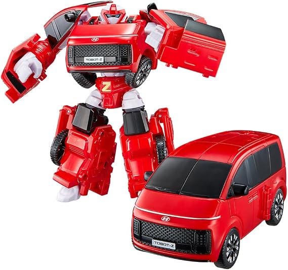 New TOBOT, Smart TOBOT Z, Youngtoys Transforming Collectible Vehicle to Robot, Heroes Animation Character Toys for Kids 3 and up Transform Toys Cars, Medium Size 6-inch