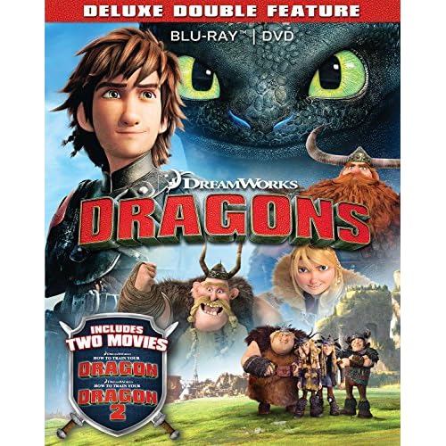 Dragons Deluxe Double Feature How to Train Your Dragon  How to Train Your Dragon 2 [Blu-ray]