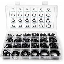 400 Pcs Rubber O Rings Set, Ø 4-30 mm Universal O-Ring Gaskets Seal Kit, Nitrile Rubber Washers Assorted for Plumbing, Tap Washers, Automotive, Jet/Pressure Washers, Garden Tap Kit - 24 Sizes